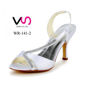 Wallen 2016 ODM OEM bridal white bridal shoes